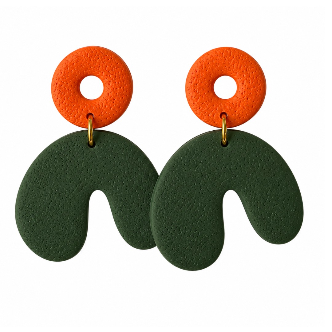 Orange and Forest Green