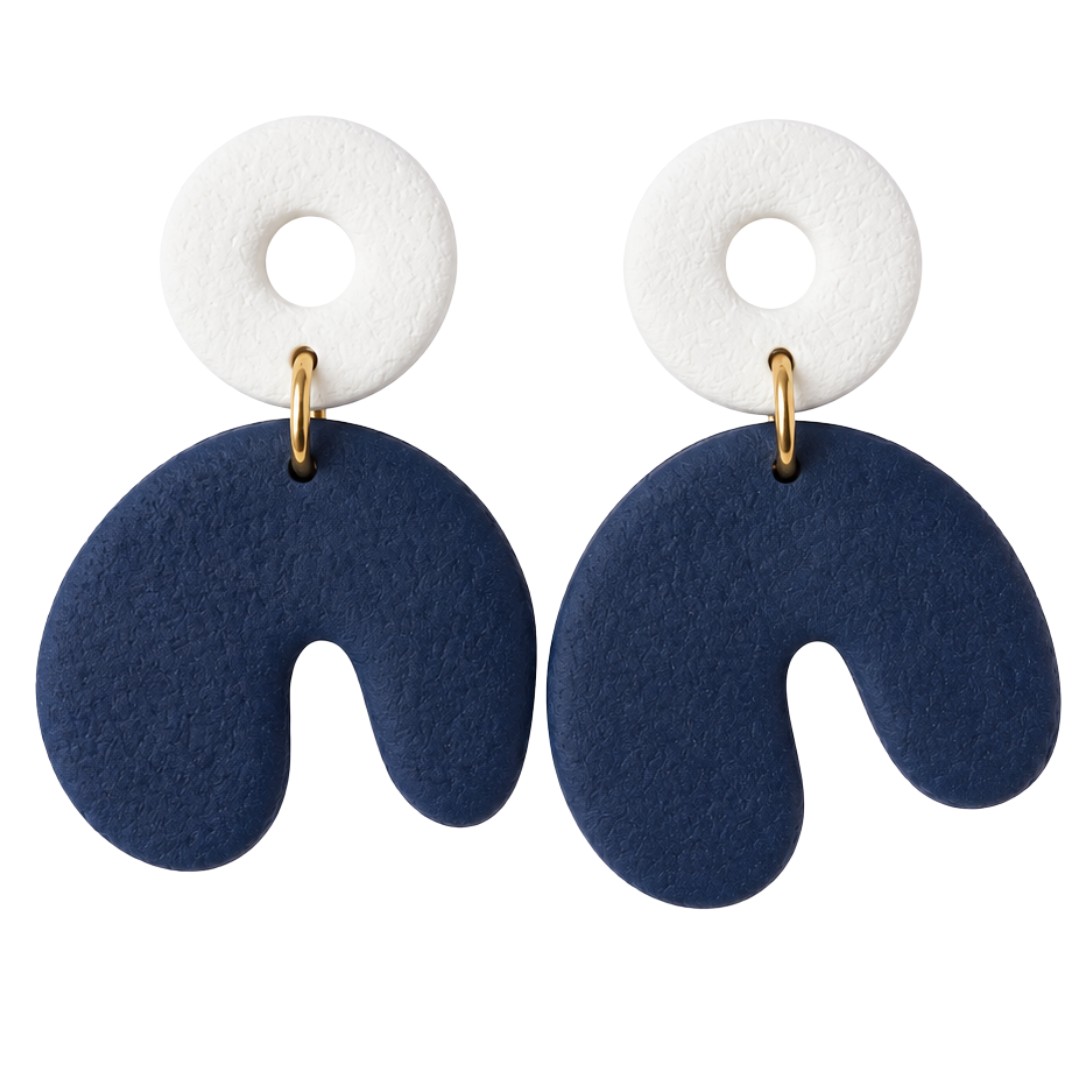 Navy and White