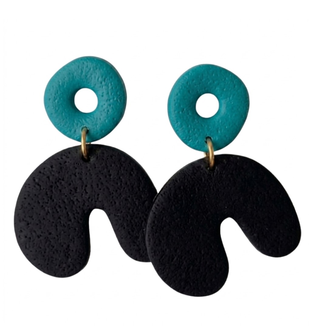 Teal and Black