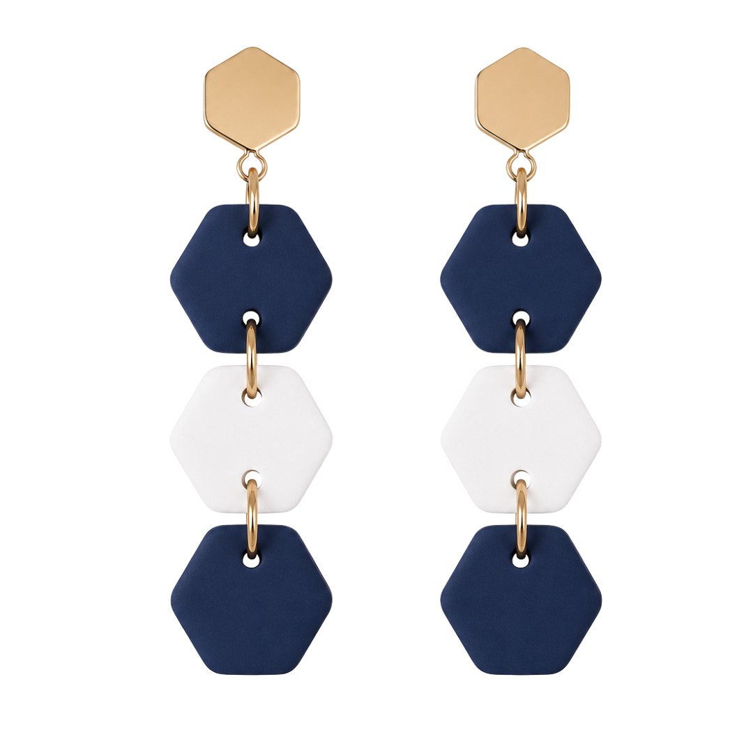 Navy and White