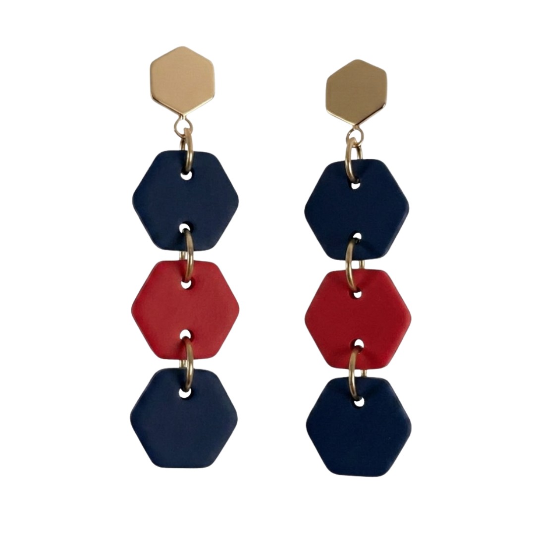 Navy and Red