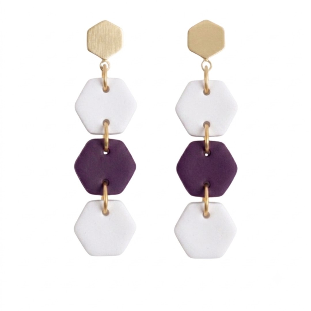 Purple and White