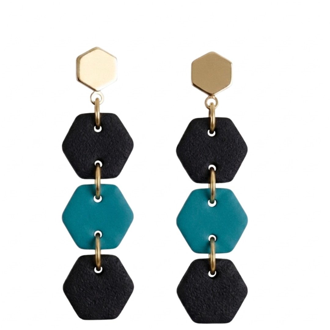 Teal and Black