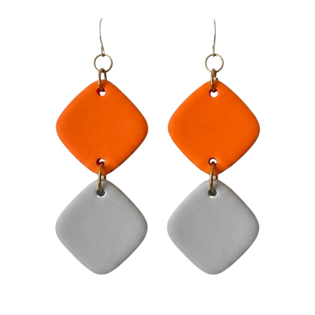 Grey + Orange