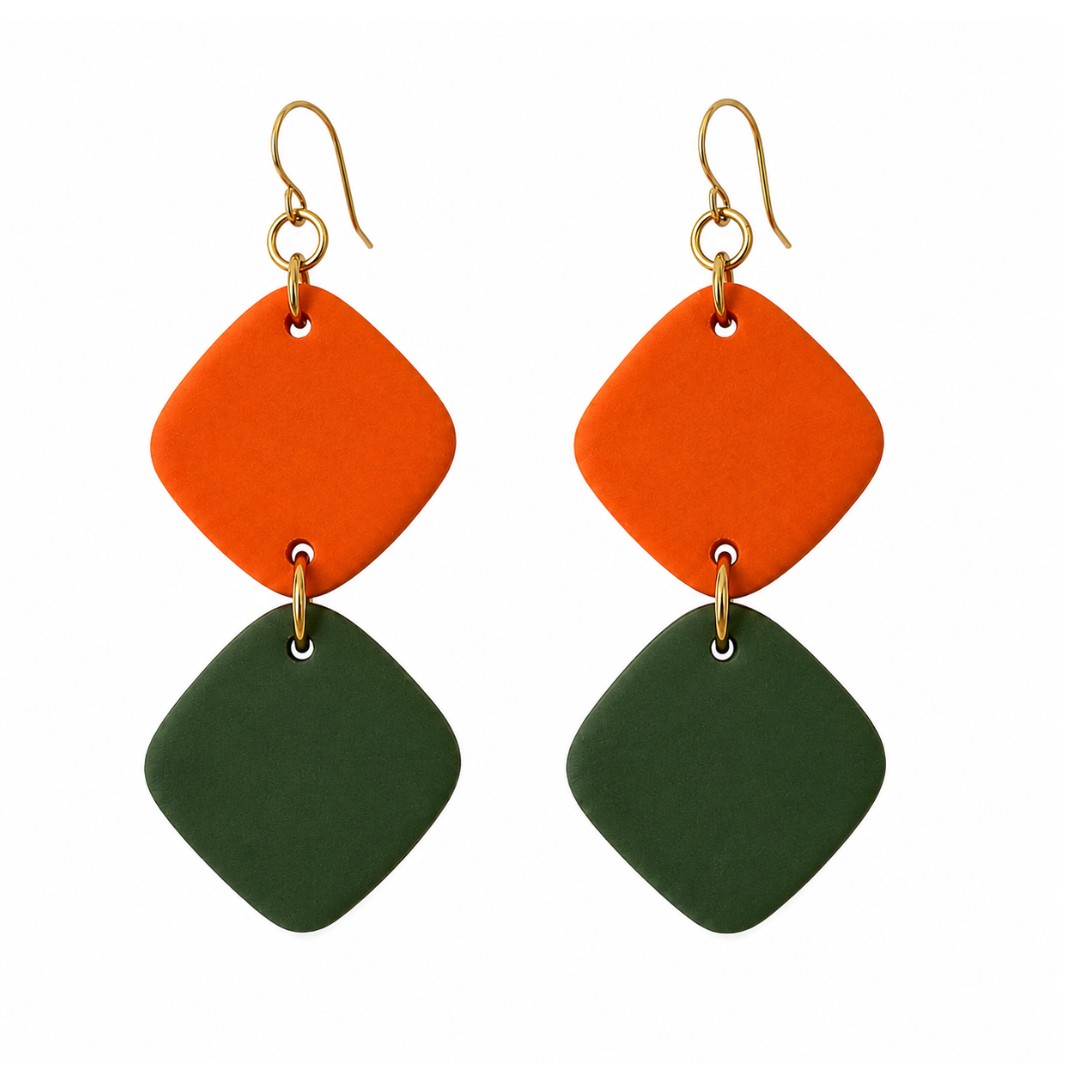 Orange and Forest Green
