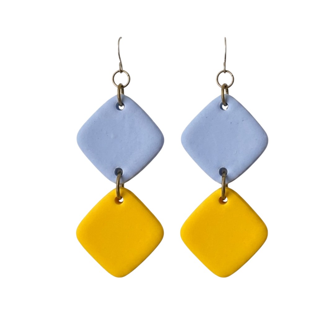 Pale Blue and Yellow