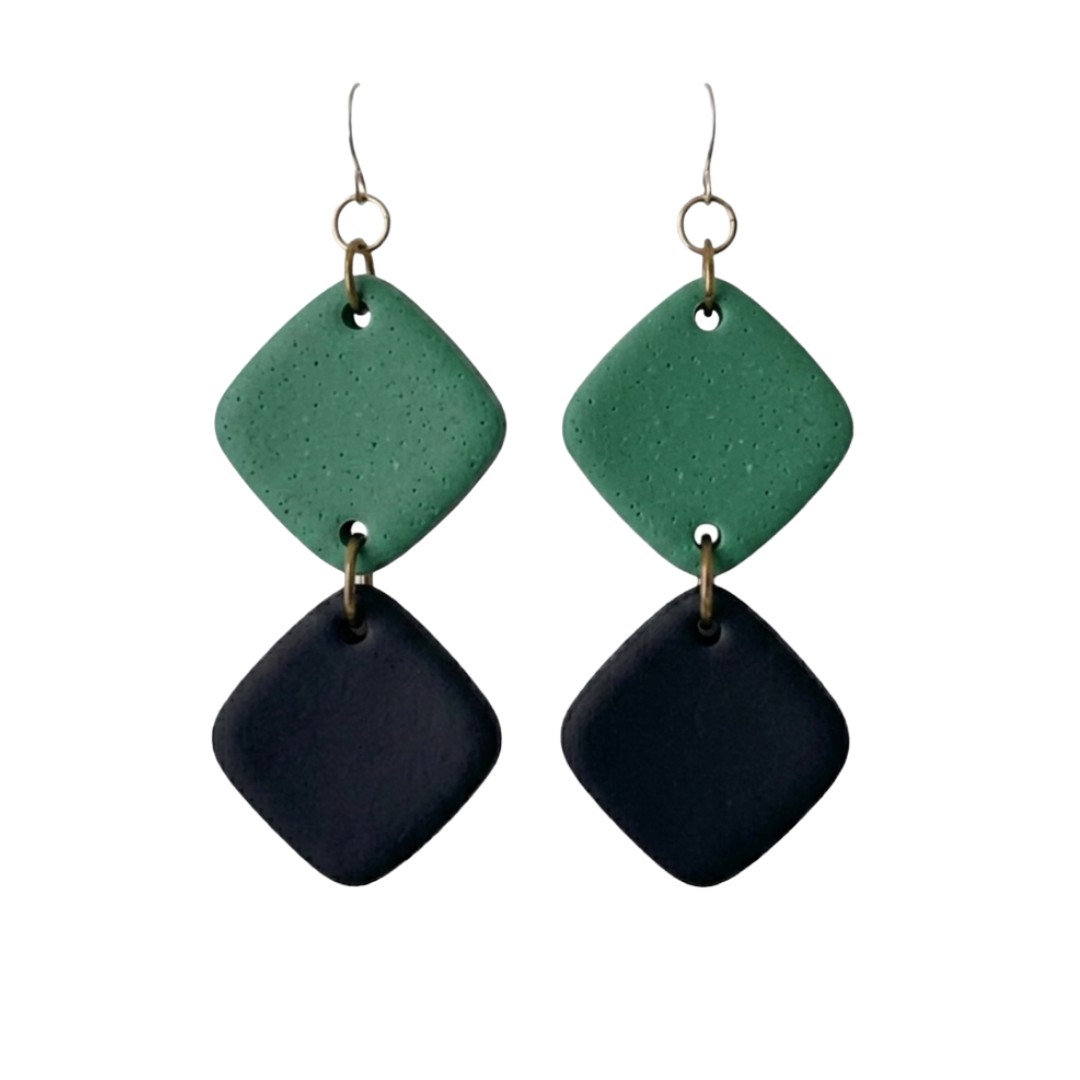 Forest Green and Black