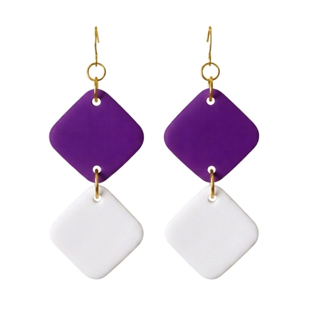 Purple and White