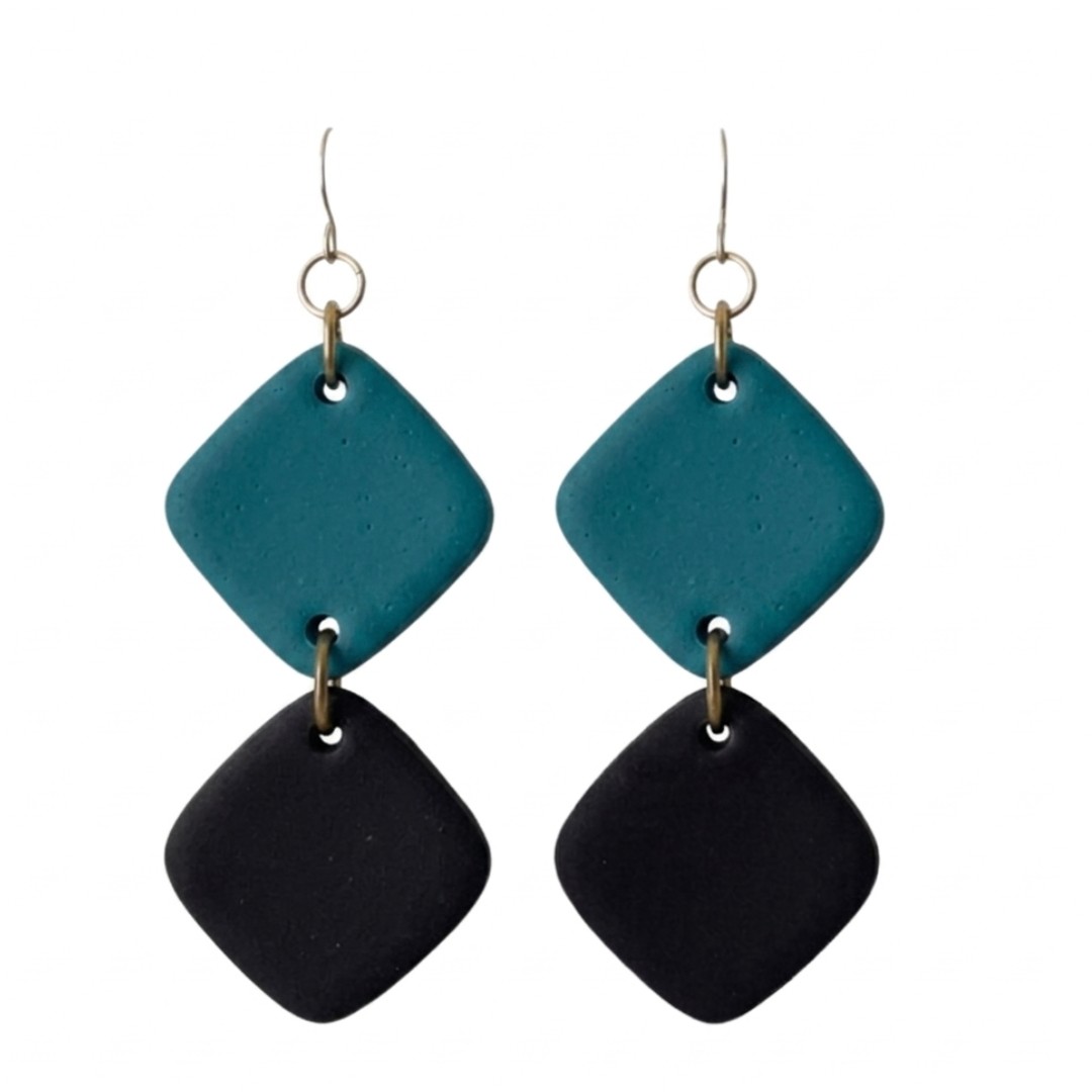 Teal and Black