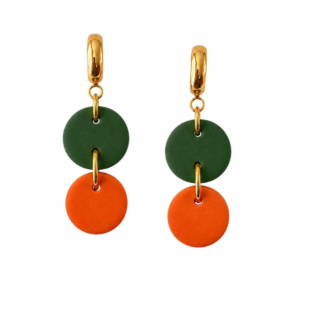 Orange and Forest Green