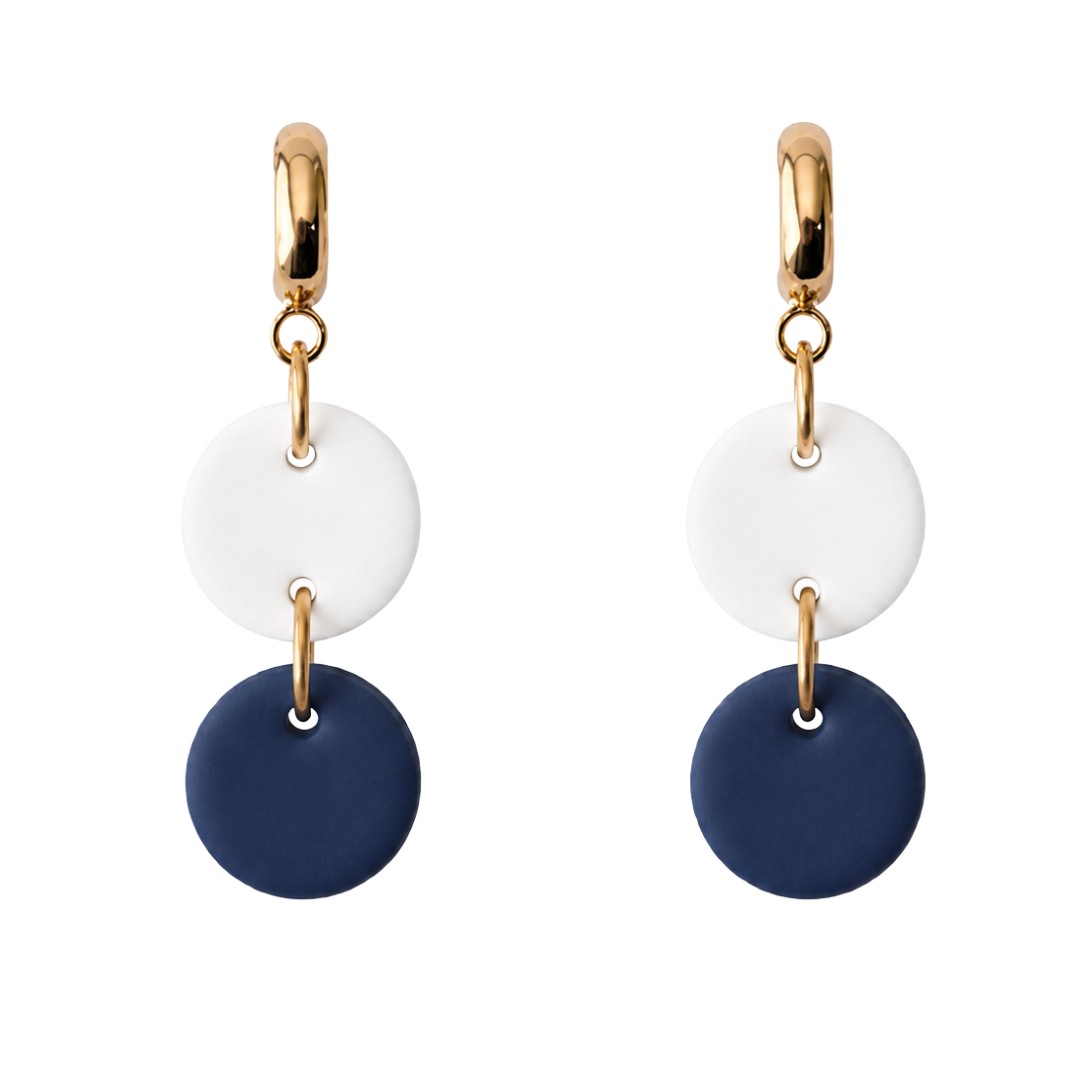 Navy and White