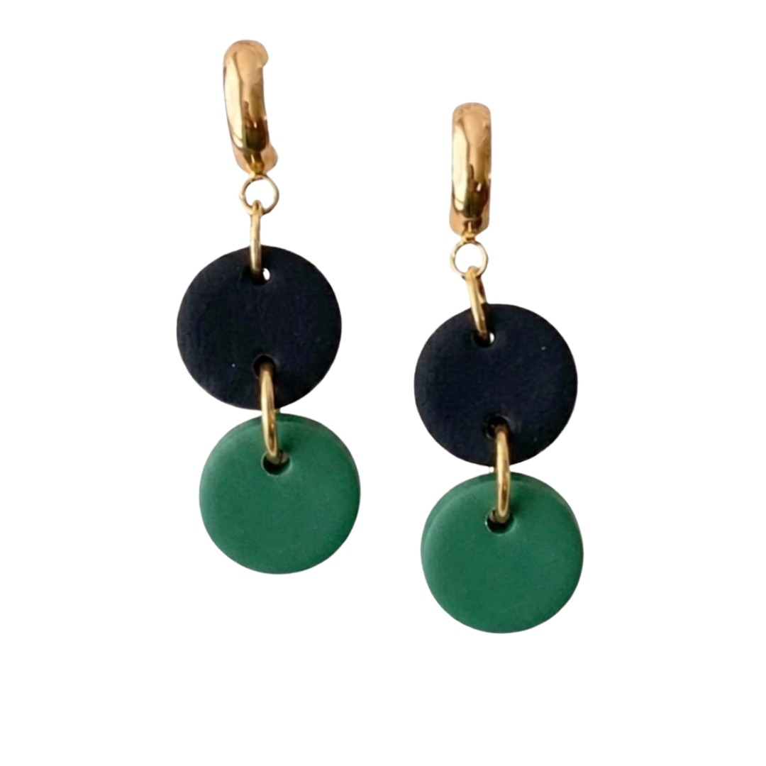 Forest Green and Black