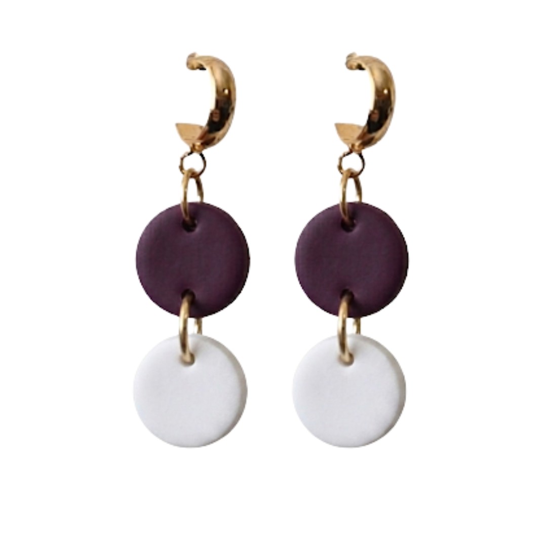 Purple and White