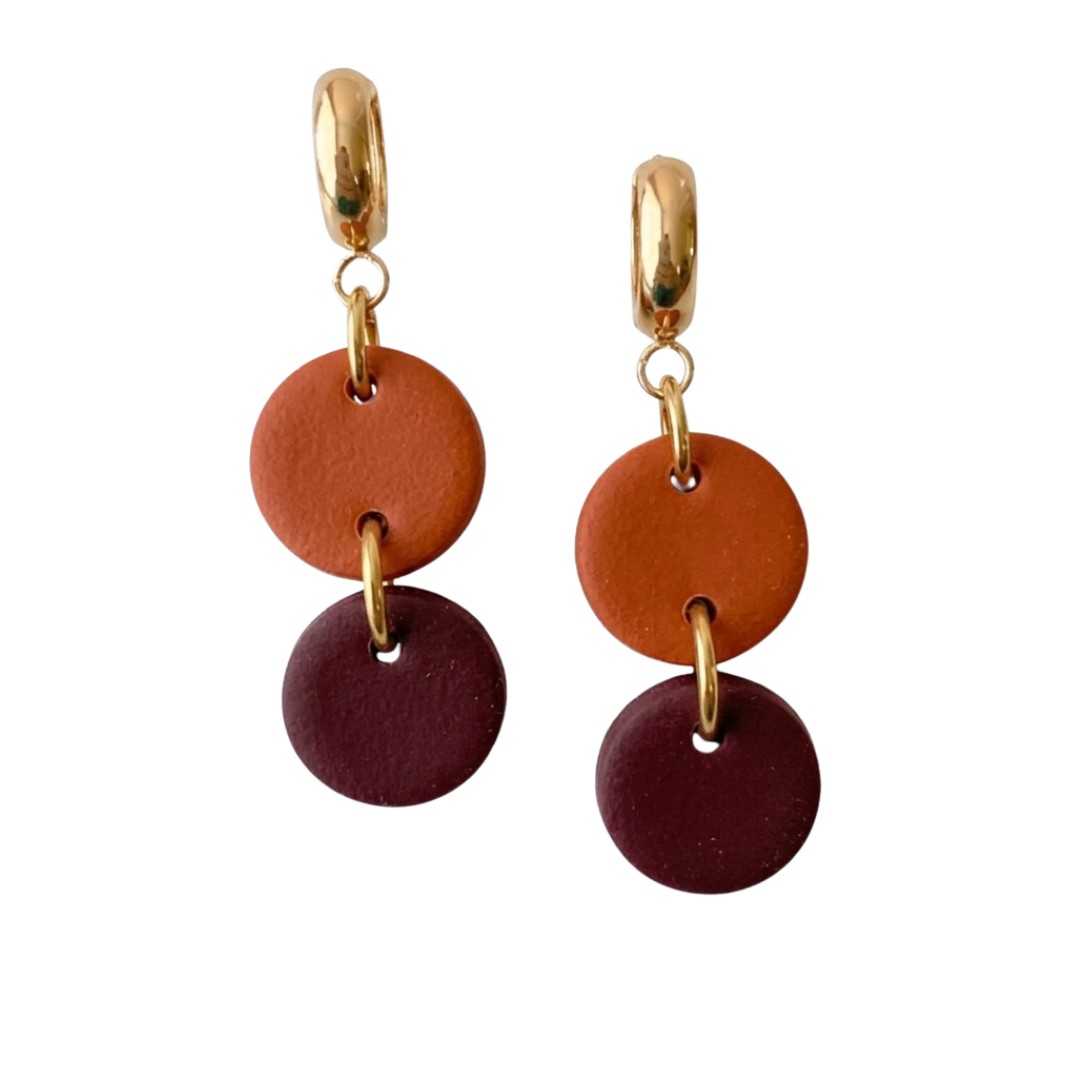 Burnt Orange and Maroon