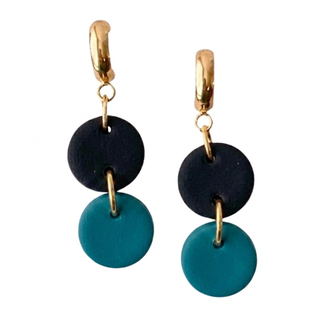 Teal and Black