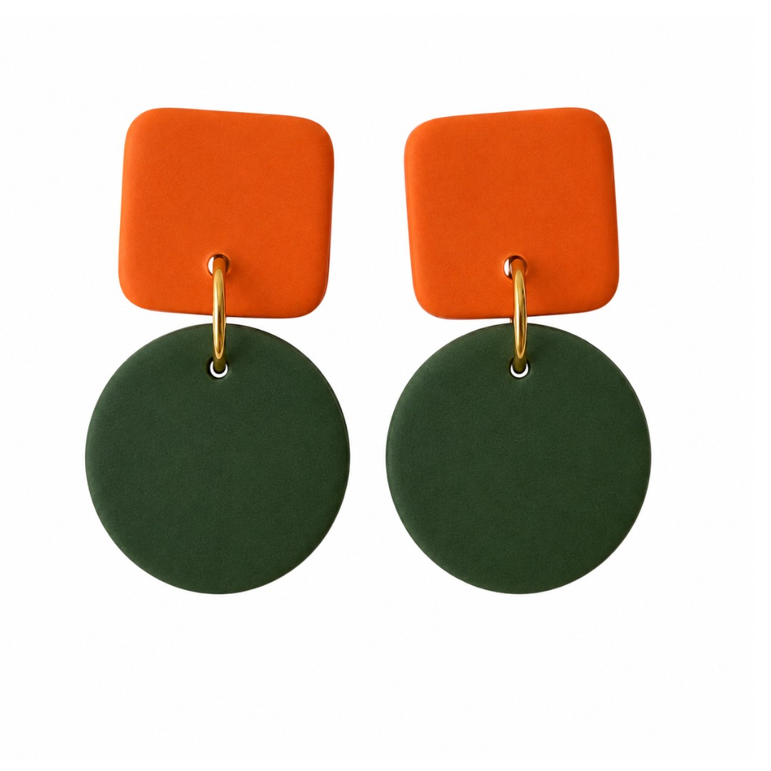 Orange and Forest Green
