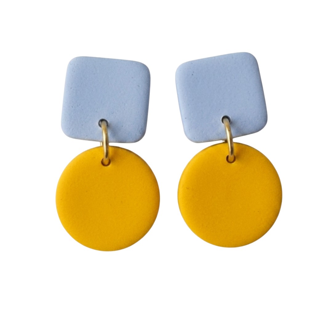 Pale Blue and Yellow