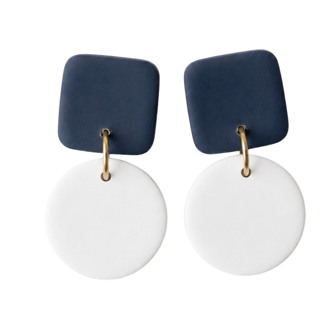 Navy and White
