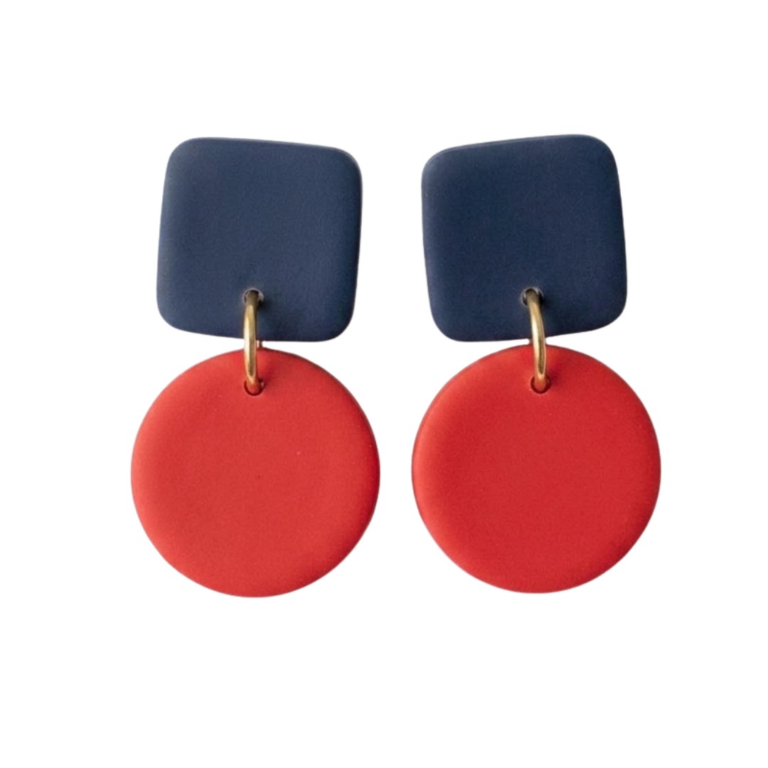 Navy and Red