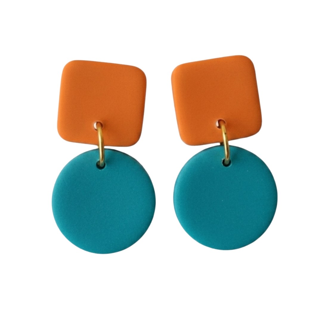 Emelyn — Aqua and Orange