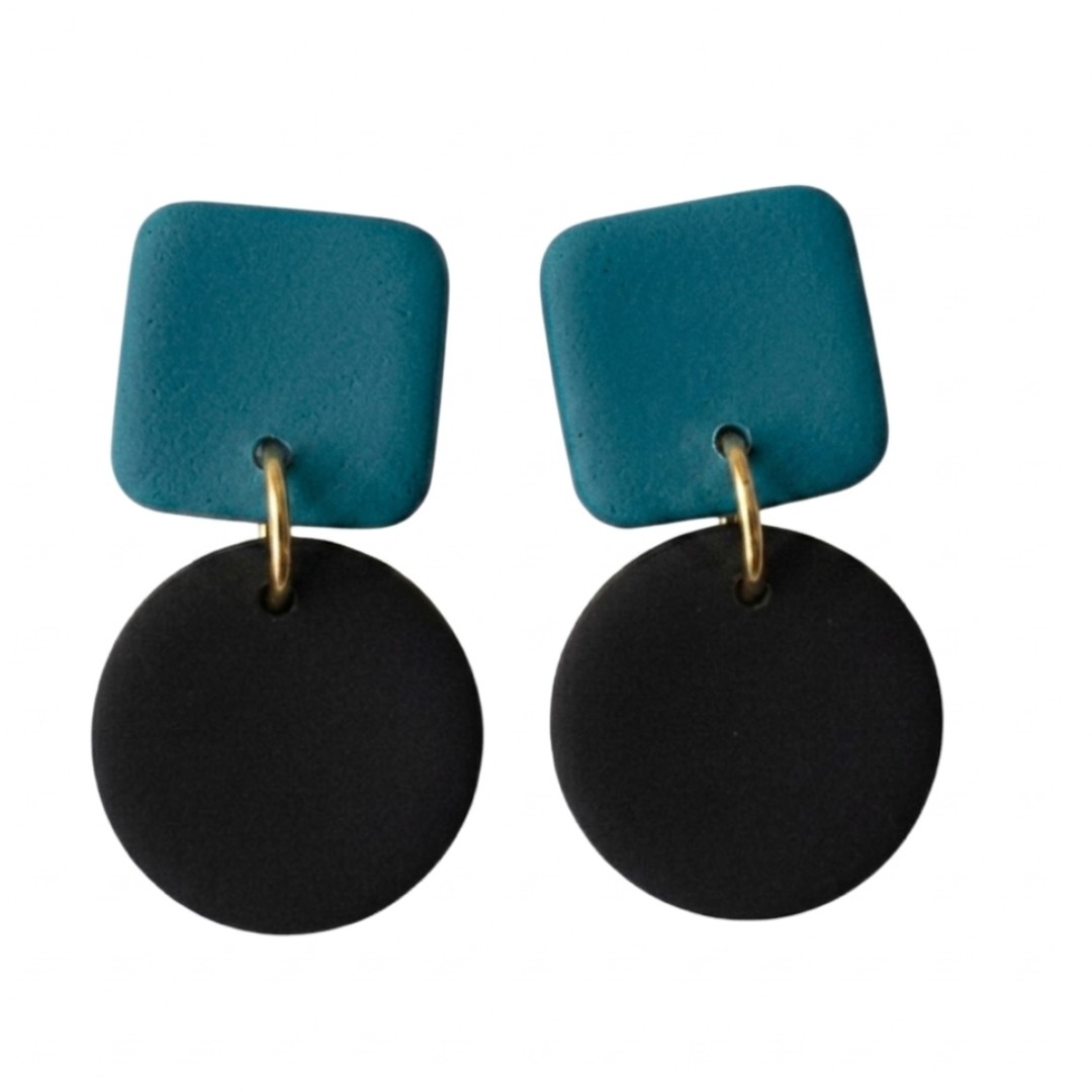 Teal and Black