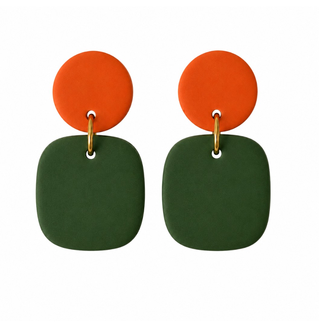 Orange and Forest Green