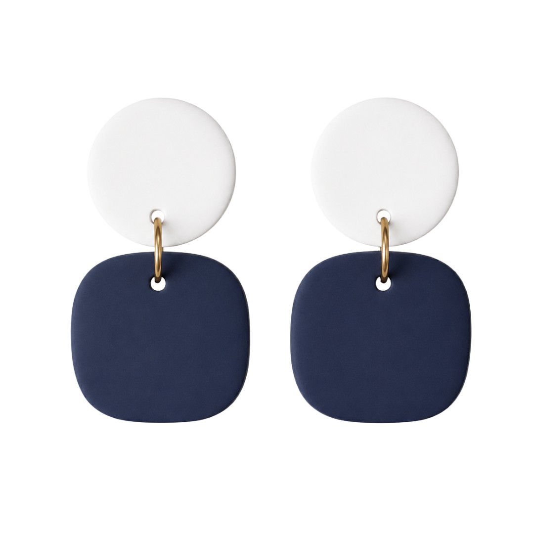 Navy and White