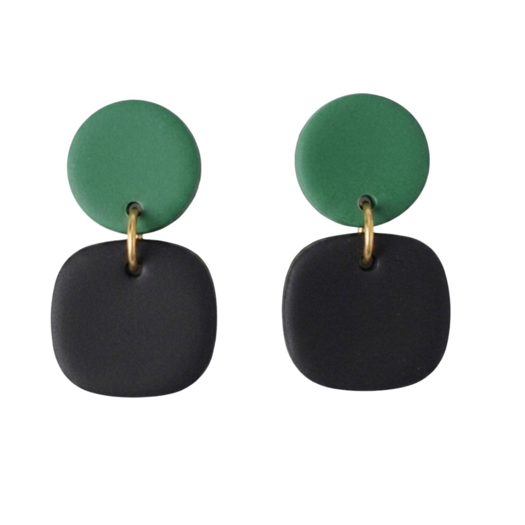 Forest Green and Black