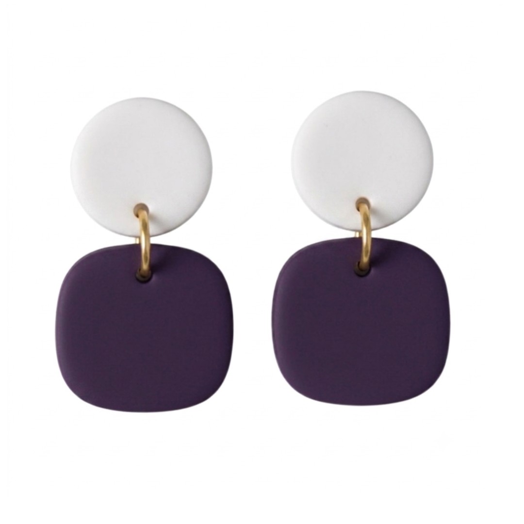 Purple and White