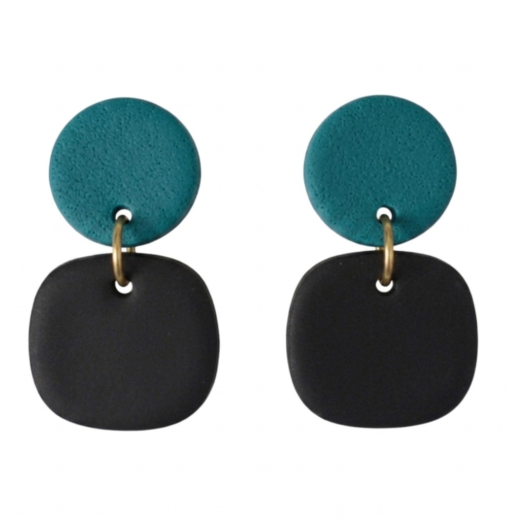 Teal and Black