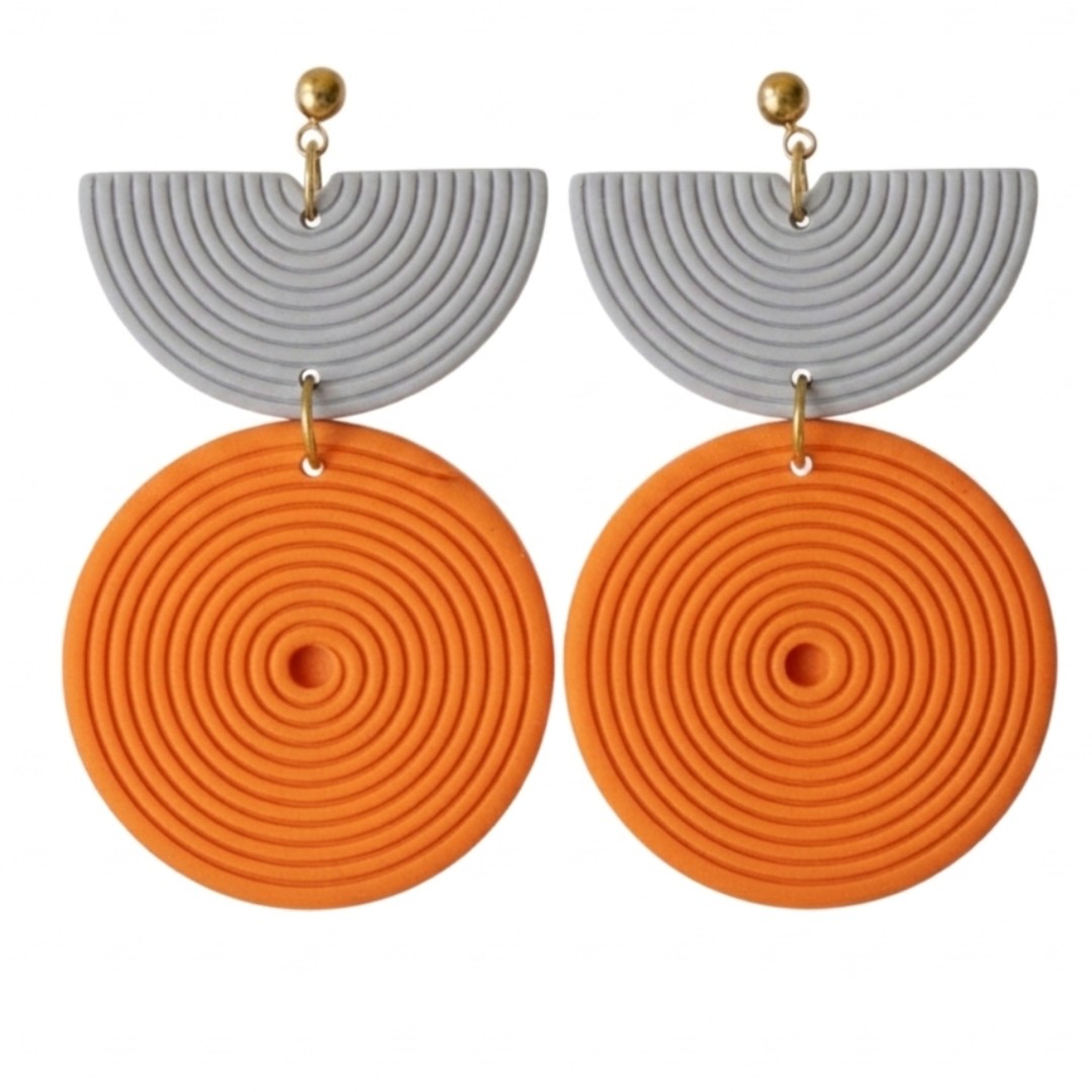 Grey + Orange