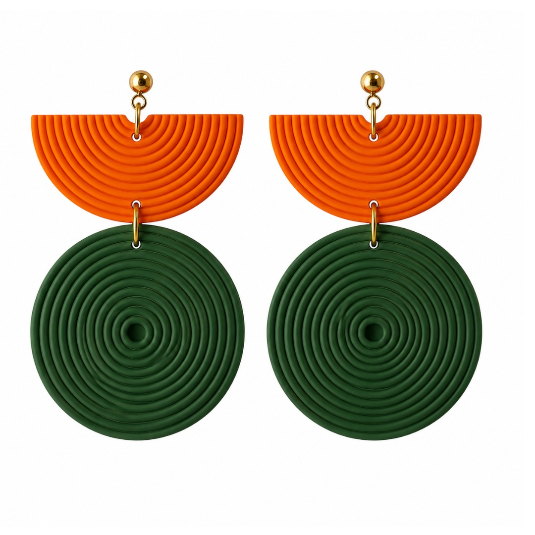Orange and Forest Green