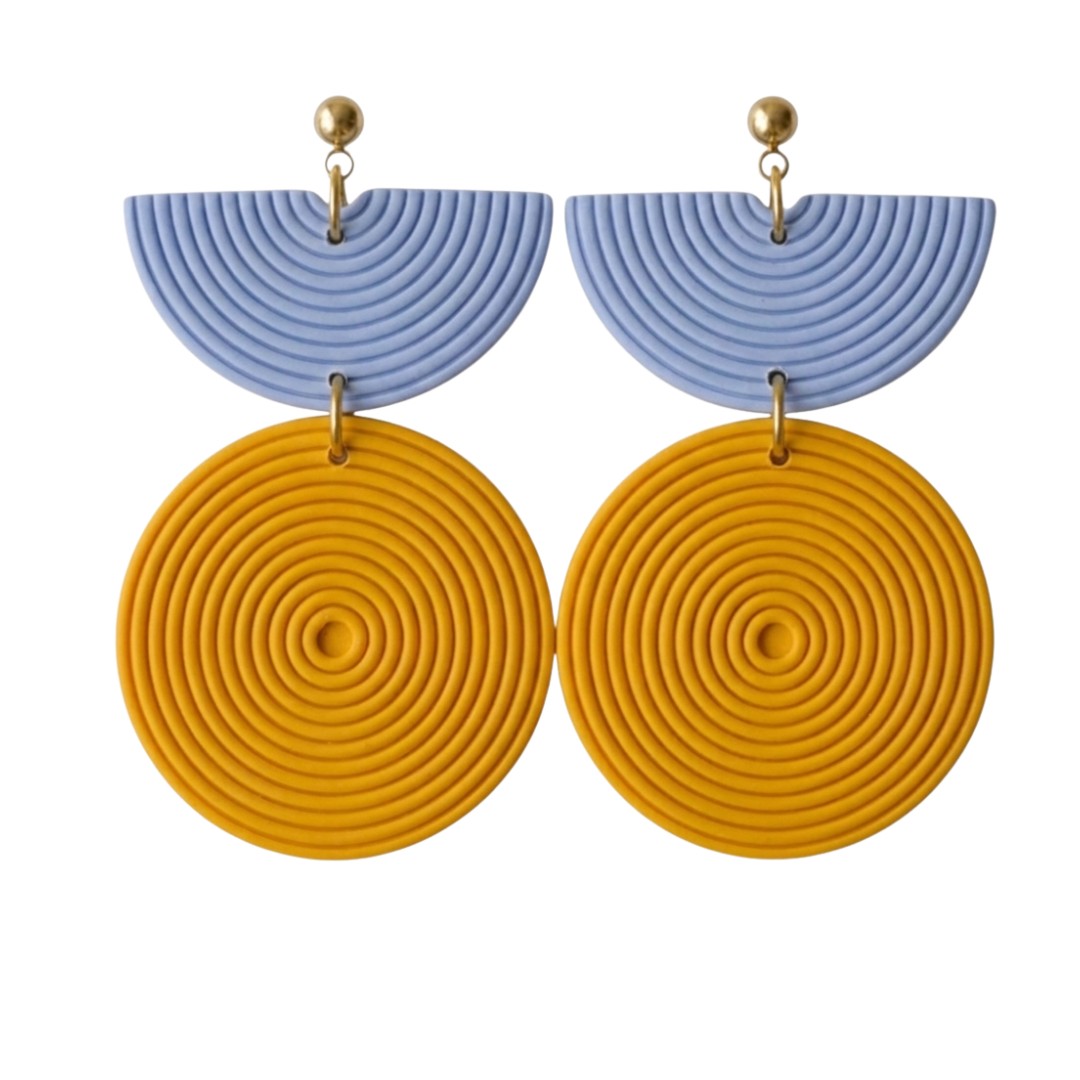Pale Blue and Yellow