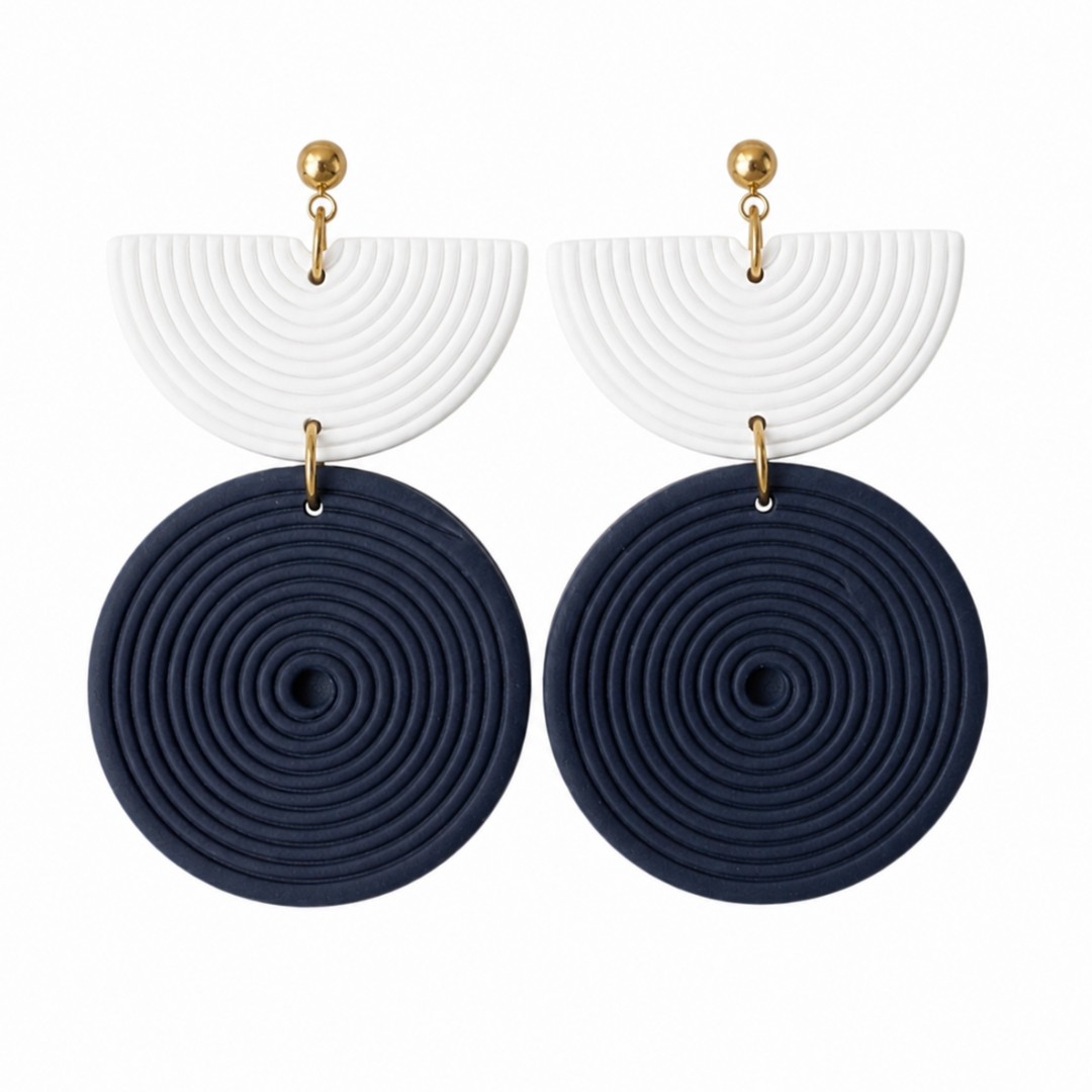 Navy and White