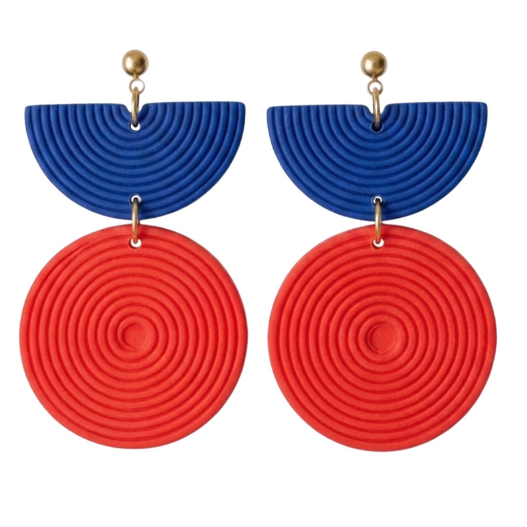 Royal Blue and Red