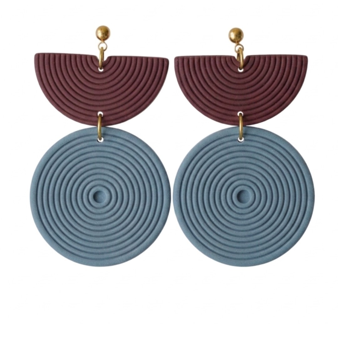 Bluestone and Maroon