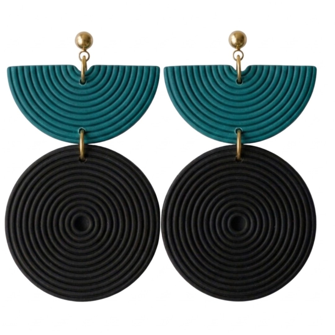 Teal and Black