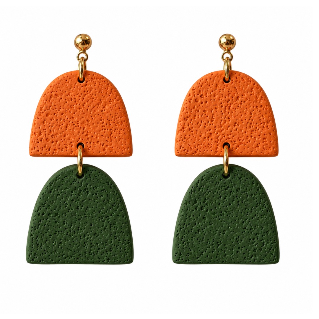 Orange and Forest Green