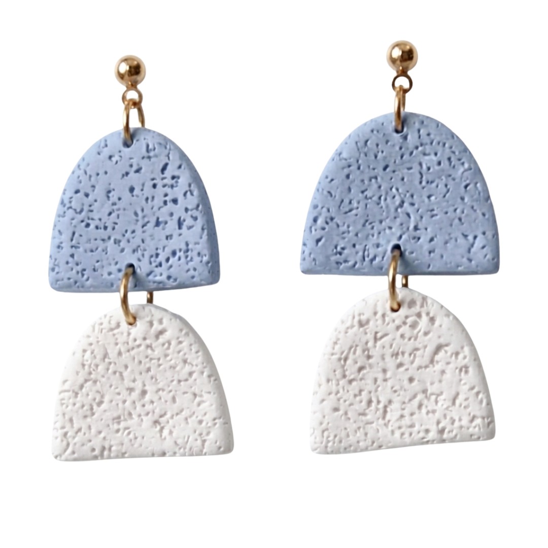 Pale Blue and White