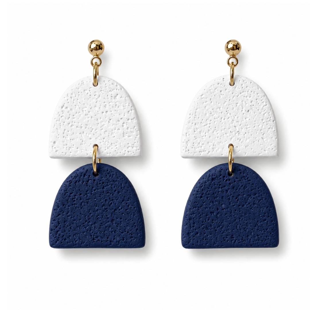 Navy and White