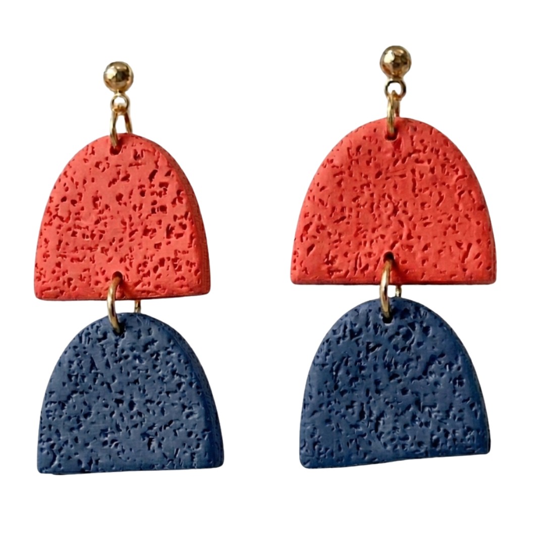 Navy and Red