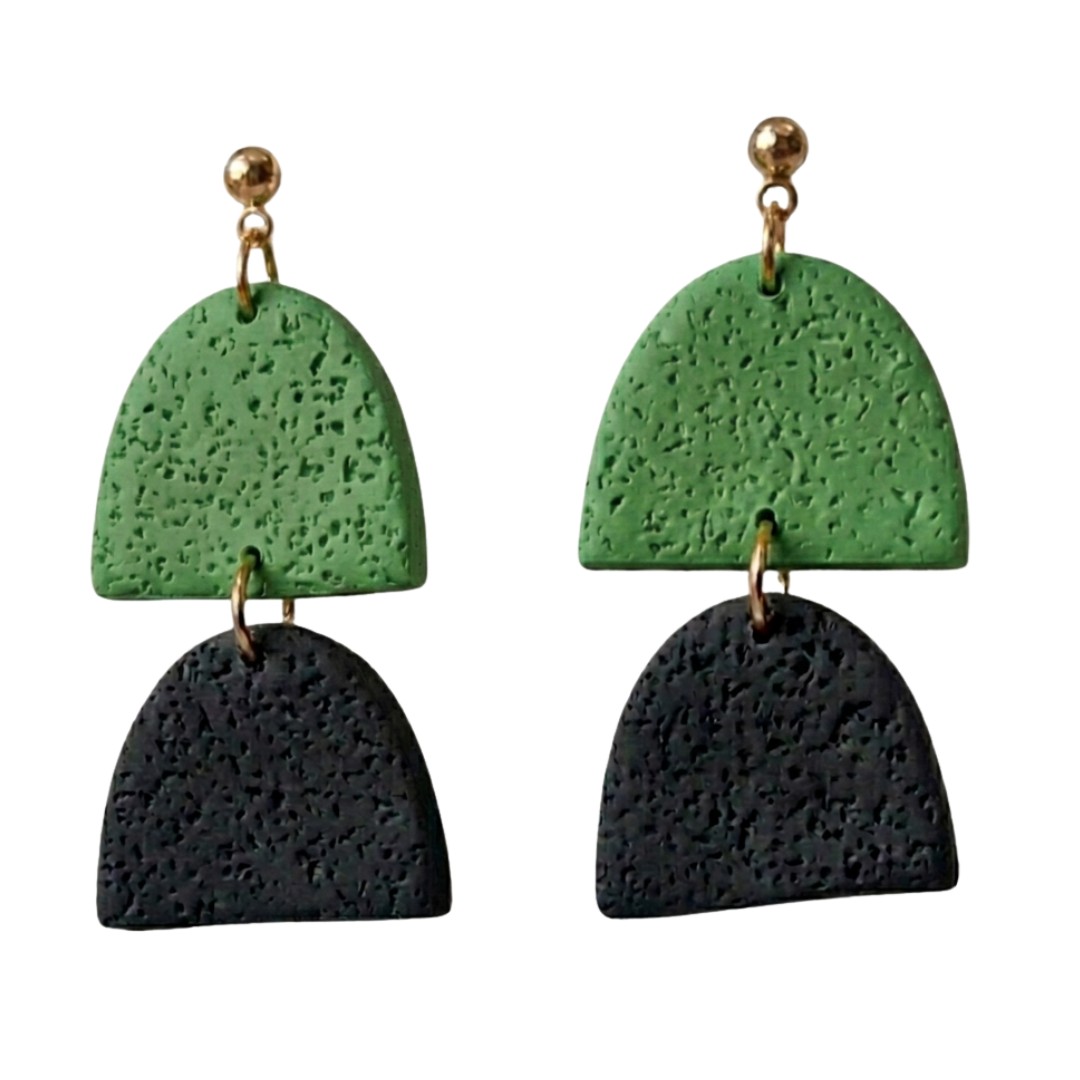 Forest Green and Black
