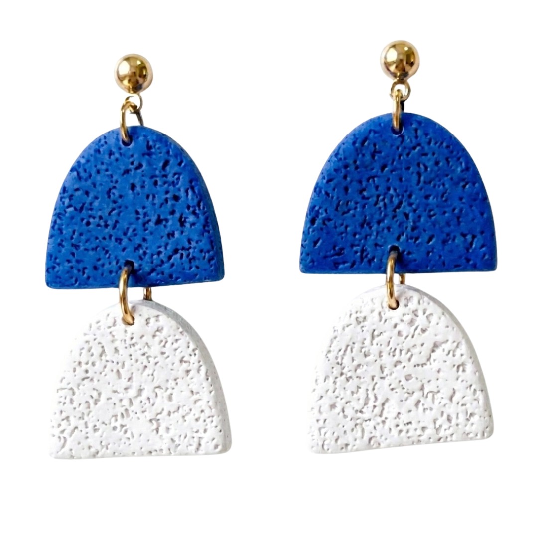 Sweet Tree Hazel, handcrafted polymer clay earrings