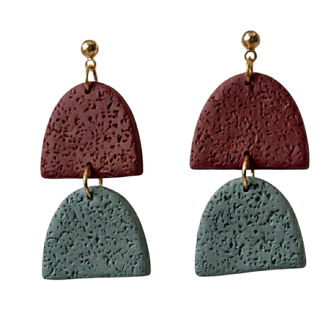 Bluestone and Maroon