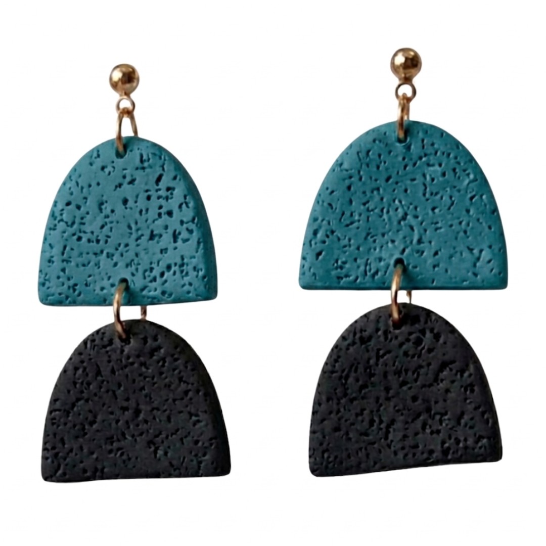 Teal and Black