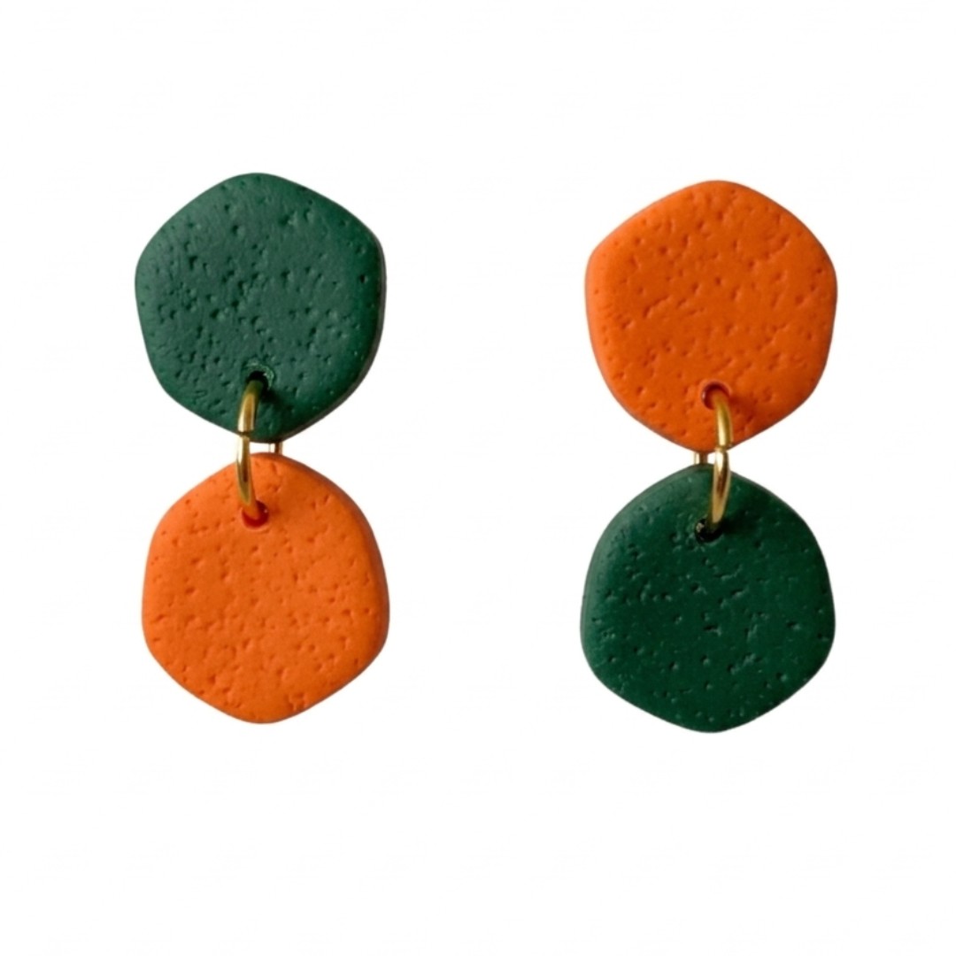 Orange and Forest Green