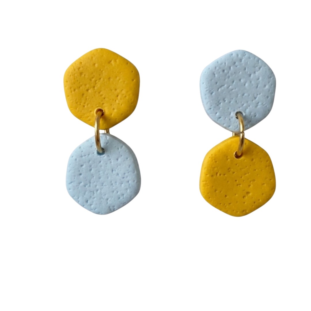 Pale Blue and Yellow