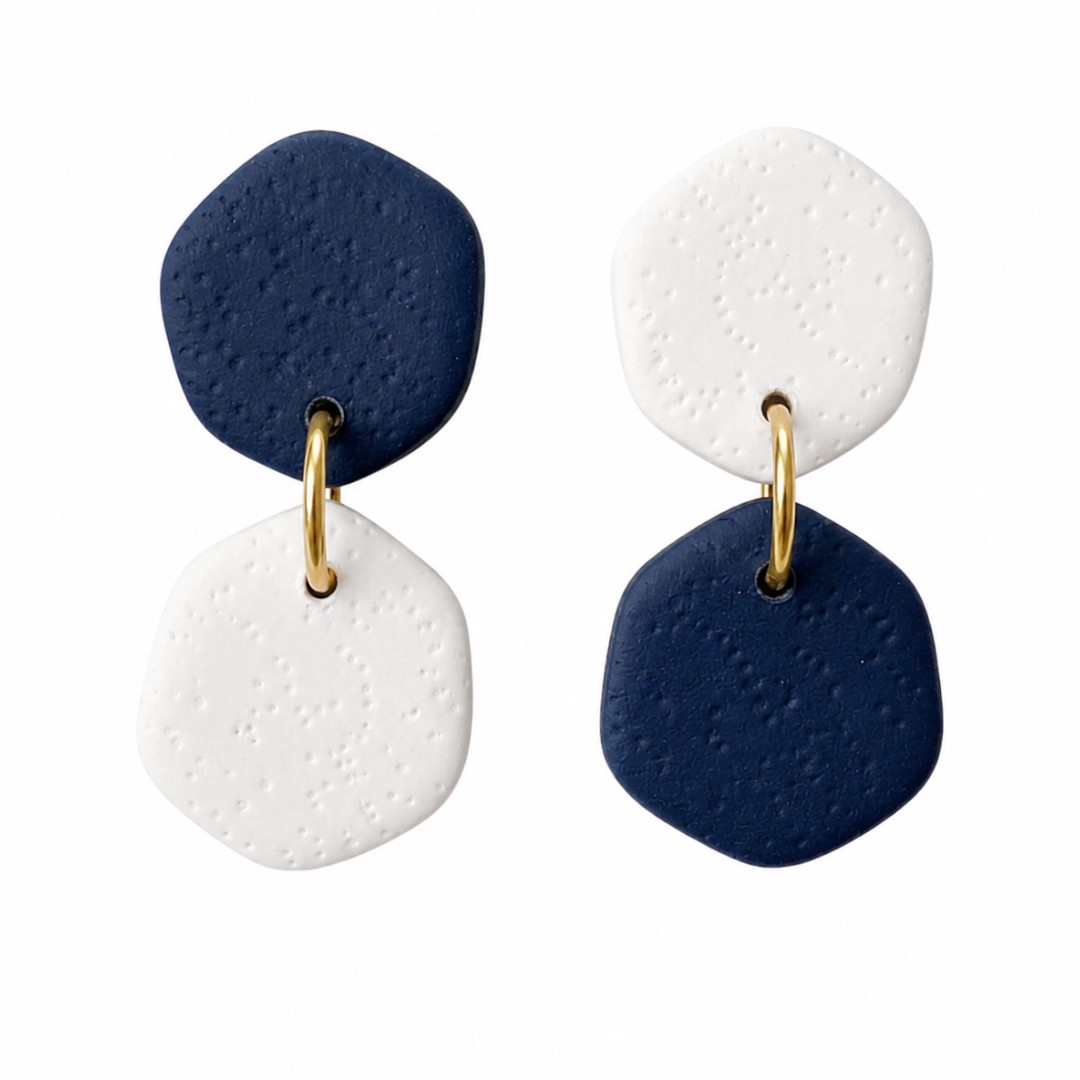 Navy and White