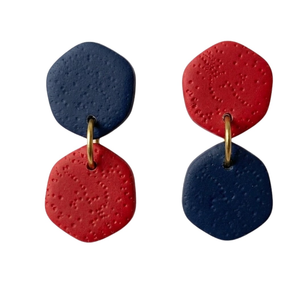 Navy and Red