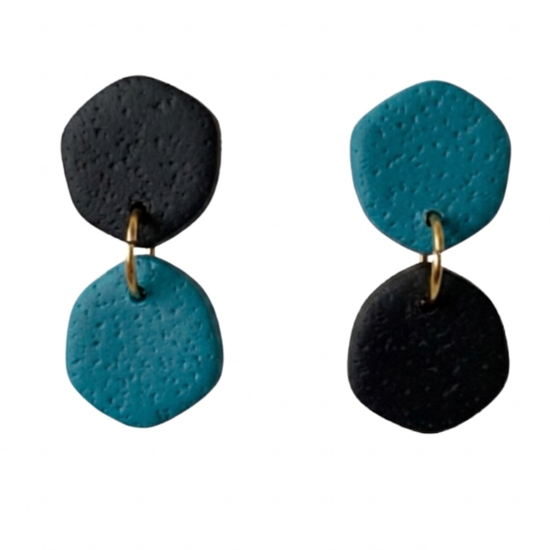 Teal and Black